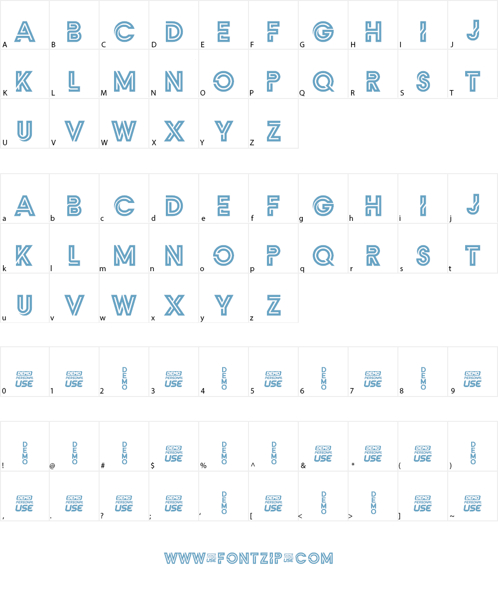 Zilap Monograma Font Character